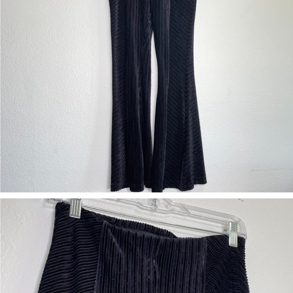 free people velvet flare pants M